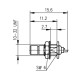 J01160A0031 - Разъём SMB панельный, штекер, крепление - резьба, пайка, 50 Ом, покрытие-золото