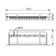 J02023A0052 - Патч-панель для установки в рэк 19", 24 розетки RJ45, категория 6, экранированные
