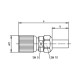 J01070A0004 - Разъём 1.6/5.6 кабельный, штекер, обжим, 75 Ом, G4 (RG-179B/U)