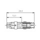 J08041A0001 - Оптический адаптер панельный серии DIN, проходной, DIN 47256 (LSA), одномодовый