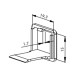 J08051A0010 - Крепление-фиксатор для оптического адаптера серии Е2000-Compact, панельный