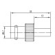J01001A1265 - Разъём BNC кабельный, гнездо, обжим, 50 Ом, G1 (RG-58С/U), монтаж A0805
