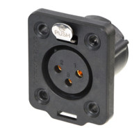 NC3FDX-TOP - Роз'єм XLR, панельний, X-TOP "True Outdoor Protection", гніздо, 3 контакти