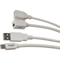 CAB-MDPUSBN-15MF - Комбо кабель-подовжувач Mini DisplayPort - USB 2.0; MDP штекер + USB штекер