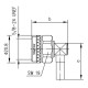 J01020A0046 - Разъем N кабельный, штекер угловой, обжим, ц.контакт - пайка, 50 Ом