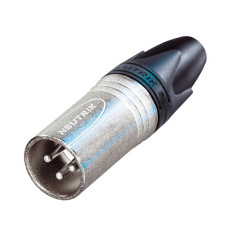 NC3MXX - Роз'єм XLR3 штекер, литі контакти, кабельний, Neutrik (Швейцарія)