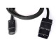 1T-MP19-01 Кабель cиловой в изоляции H07RN-F, эластичный, IEC 320 C20 штекер > C13 IEC320 гнездо