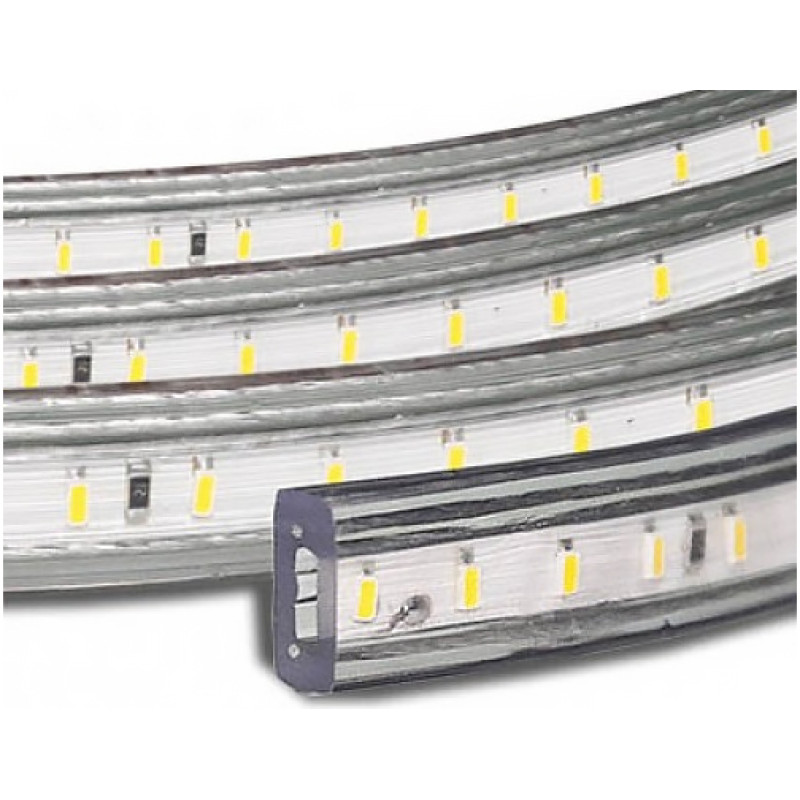 LED лента 220V STANDART #15 - SMD3014, 120 д/м, 5.5W, белый нейтральный, IP65 + комплектующие (#15/4 Монтажная клипса для светодиодной ленты 5mm 220V)