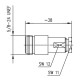 J01021H0019 - Разъем N кабельный, гнездо, муфта-закрутка, ц.контакт - пайка, 50 Ом
