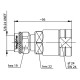 J01020A0105 - Разъем N кабельный, штекер, для кабеля 1/2" FLEX, 50 Ом, G23 (1/2" FLEX)