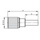 J01070A2000 - Разъём 1.6/5.6 кабельный, штекер, обжим, 75 Ом, G4 (RG-179B/U), резьбовое соелинение