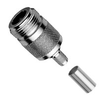 J01021B0117 - Роз'єм N кабельний, гніздо, обтиск, 50 Ом, G30 (1.5 / 3.8), LMR-240, монтаж В36