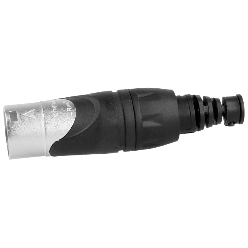 RJX8MB - Разъем RJ45 в корпусе  XLR, кабельный под витую пару, базовая модель, на кабель диам. 5.0-8.0 мм