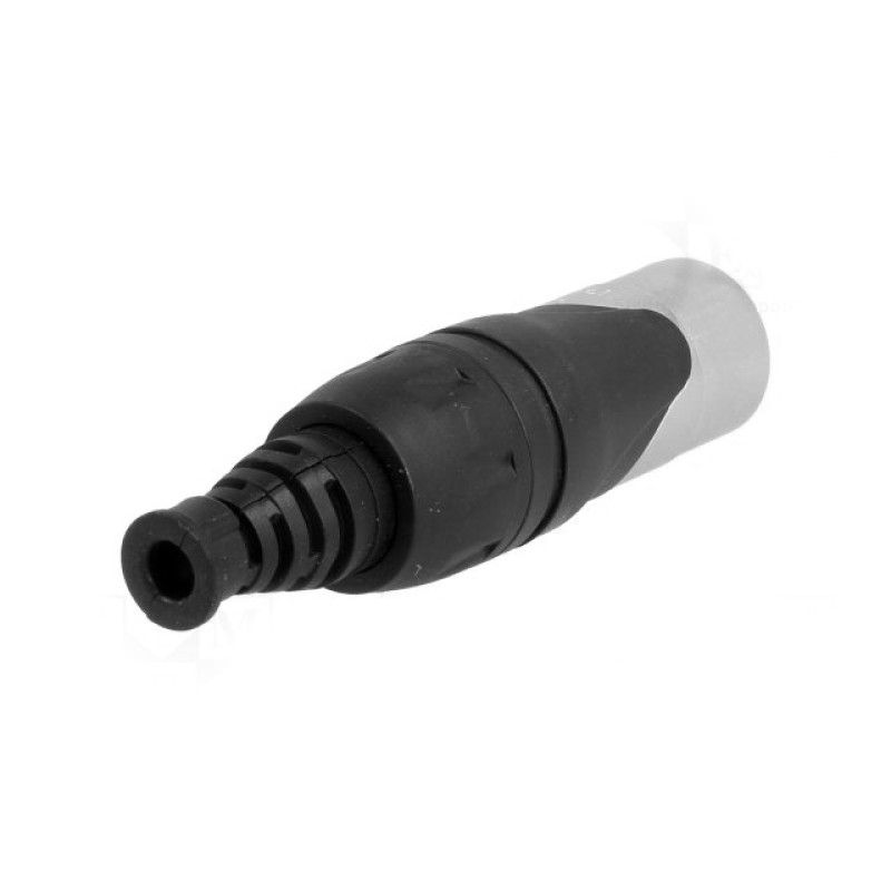 RJX8MB - Разъем RJ45 в корпусе  XLR, кабельный под витую пару, базовая модель, на кабель диам. 5.0-8.0 мм