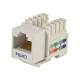 MNKS-CAT5E-WH – Вставка-кейстон с гнездом RJ45 для мультимедийных настенных панелей