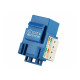 MNKS-CAT6-RD - Вставка-кейстон с гнездом RJ45 кат.6 для мультимедийных настенных панелей