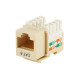 MNKS-CAT6-RD - Вставка-кейстон с гнездом RJ45 кат.6 для мультимедийных настенных панелей