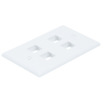 MNP-KWP1 - Настінна аудіо-відео розетка під кейстони, 1 місце під кейстон, колір - білий