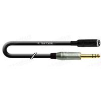 1T-AIC15-00.5 - Аудіокабель перехідний, Jack 6,3 stereo штекер > Jack 3,5 stereo гніздо