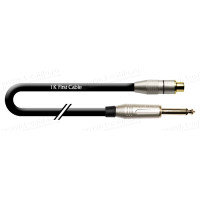 1T-AIC22-01 - Аудиокабель переходной, Jack 6,3 mono штекер > RCA гнездо, диаметр- 6 мм