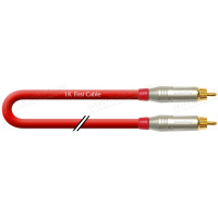 1T-A1-03RT - Кабель звук Basic, RCA штекер > RCA штекер, діаметр - 6 мм, колір - червоний