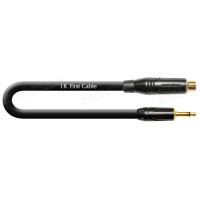 1T-AIC48-04 - Аудіокабель перехідний, Jack 3,5 mono штекер > RCA гніздо, діаметр - 6 мм