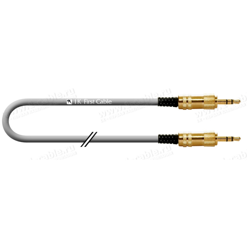 1T-A37-01 - Кабель звук для инсталляций, Basic, Jack 3.5 stereo штекер > Jack 3.5 stereo штекер