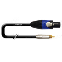 1T-ASB57-02 - Кабель акустический 2x2,5, Speakon2 > RCA штекер, диаметр- 6.5 мм, цвет- синий