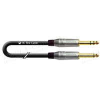 1T-AIC26-00.5 - Аудіокабель перехідний, Jack 6,3 mono штекер > Jack 6,3 stereo штекер, діаметр - 6 мм