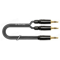 1T-AIC42-00.1 - Аудіокабель перехідний, Jack 3,5 stereo штекер > 2x Jack 3,5 stereo штекер