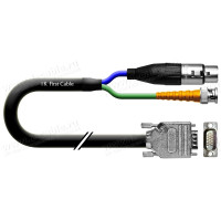 1T-AV51-10 Кабель комбінований, XLR3 гніздо + BNC штекер > D-SUB 15-пін штекер, діаметр - 11 мм