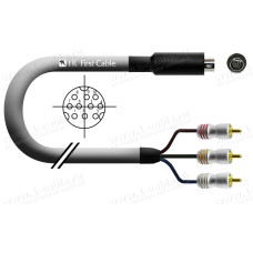1T-AV60-01 Кабель видео CST + стерео звук, для подключения Стрим ТВ (декодер Aminet), miniDIN 10-пин штекер