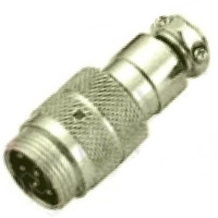 80M-401(8P) gold - Разъем компактный XLR штекер кабельный, резьбовое соединение