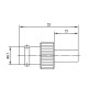 J01003A1353 - Разъём BNC кабельный, гнездо, обжим, 75 Ом, G16 (0.6/3.7D), монтаж А0831