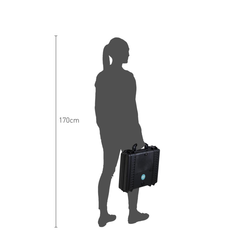 HPRC#2580 EMPBLB - Кейс ударостійкий для зберігання та перенесення, внутр. розмір 390x310x89 (мм)