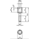 A16010A0924 - Крепежный винт для разъемов DIN 41 618 и DIN 41 622, ответная посадка на гнездо