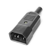 ACP-301MC - Штекер кабельный приборный 220B, 3 контакта, IEC 60320 E, ном. 250В