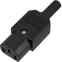 ACP-302 - Гніздо кабельне приладове 220B, 3 контакту, IEC 60320 C13, ном.напр. 250В