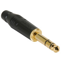 ACPS-GN - Разъем Jack Phono 6.3мм стерео штекер, М-серия, контакты – покрытие никель
