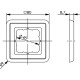 B00004A0021 - Рамка для установки розеток для внутреннего монтажа, рамка на 1 модуль, 80х80 мм
