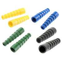 B00081H1289 - Хвостовик цветной под разъем BNC на кабель диам. 7 мм, гибкий, защитный