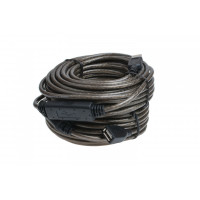 CABUS-201-10 Активный USB 2.0 удлинитель, шекер (А тип) - гнездо (А тип), длина 10 м., Vega Cable