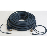 CABVA-302-1 Комбінований інсталяційний кабель VGA зі звуком, штекер (15 пін) + Jack 3.5 stereo