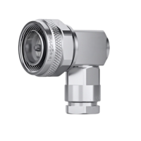 J01440A0036 - Кабельный угловой разъем, 4.3-10 штекер, 50 Ом, фиксация- резьбовая ключом