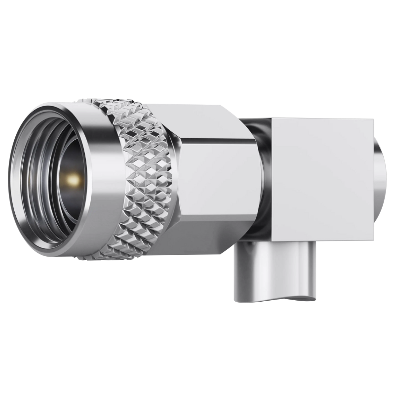 J01480A0005 - Кабельный угловой разъем, 1.5-3.5 штекер, 50 Ом, фиксация: резьбовая ключом