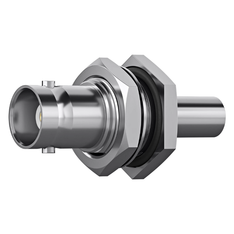 J01001A0108 - Разъём BNC, монтажный, гнездо, 50 Ом, губки: N01003A0005, обжим, G1