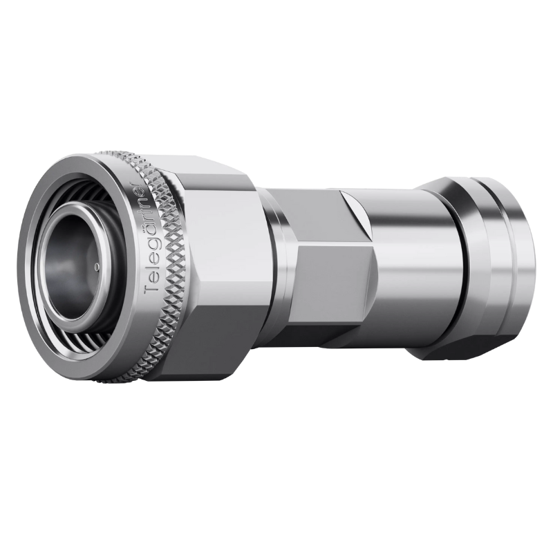 J01460A3011 - Кабельный разъем 2.2/5 · 50 Ом штекер, муфта /закрутка, IP67, G20 (1/4" Flex)