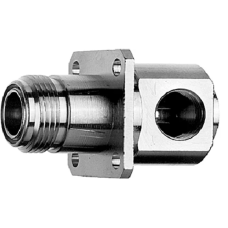 J01021C0103 - Корпус комбинированного панельного разъема N · 50 Ом, гнездо, квадратный фланец