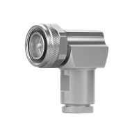 J01440A0034 - Кабельный угловой разъем 4.3-10 · 50 Ом штекер, муфта /закрутка, для кабелей с цельной жилой