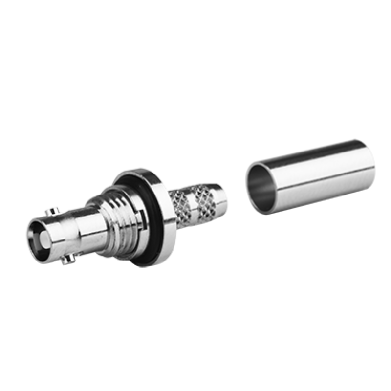 J01291A0023 - Роз'єм Mini HD-BNC кабельний/панельний, ущільнення до панелі, гніздо, 75 Ом